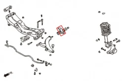 Subaru Forester SF 97-02 / SG 03-08 Främre Nedre Stag Bussning - Stora Hardrace