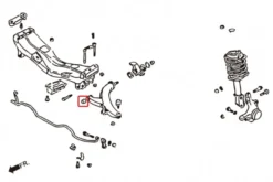 Subaru Impreza GC 92-00 / Forester 97-02 / Legacy 95-98 Främre Nedre Stag Bussning - Lilla Hardrace