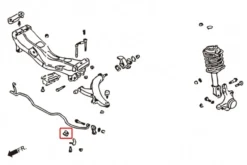 Subaru Impreza GC 92-00 / Forester 97-02 / Legacy 95-98 Främre/Bakre 22MM Förstärkt Krängningshämmarbussning Hardrace