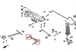 Subaru Impreza GC/GD 92-06 / Forester 97-08 / Legacy 95-98 Bakre Främre Lateral-stag Bussning Hardrace