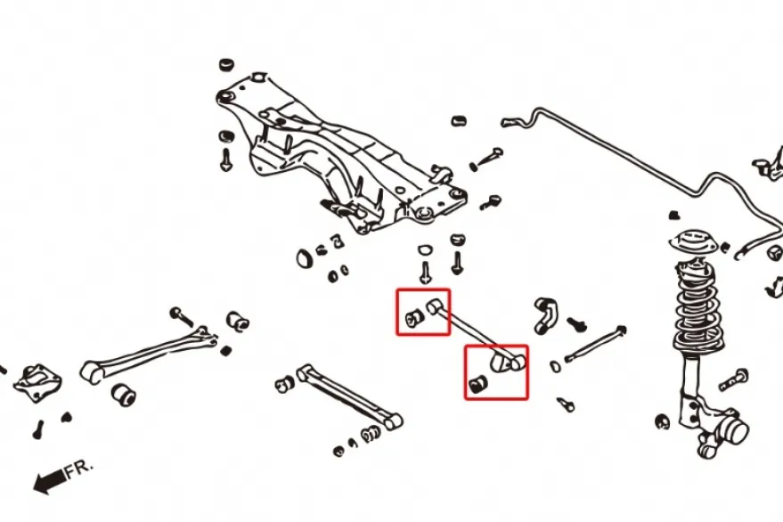 Subaru Impreza GC/GD 92-06 / Forester 97-08 / Legacy 95-98 Bakre Bakre Lateral-stag Bussning Hardrace