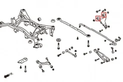Subaru Impreza WRX/STI 07-11 / BRZ / GT86 / Legaxy 09-14 / Forester 09+ / XV 12-17 Bakre Övre Stag Bussning Hardrace