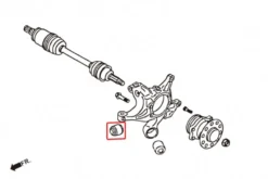 Subaru Impreza WRX/STI 07+ / Forester 09+ / Legacy 09-14 / BRZ / GT86 / Levorg 14+ Bussning Bakre Spindel Mot Nedre Stag Hardrace