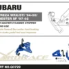 Subaru IMPREZA WRX / STI 94-00 / FORESTER SF 97-02 / LEGACY 88-94 (RHD) Bromscylinderstopp Hardrace