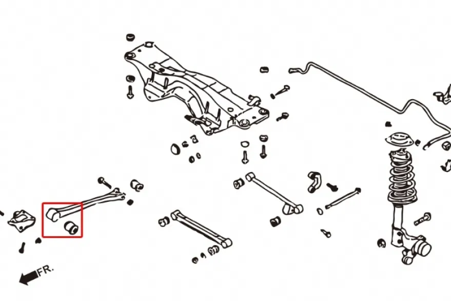 Subaru Impreza WRX/STI 01-06 / Forester 03-08 Främre Länkarmsbussningar - Lilla Hardrace