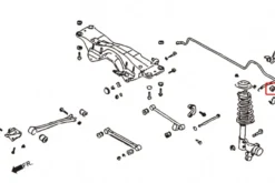 Subaru Impreza WRX/STI GC 92-00 / Forester 97-00 / Legacy 95-98 (Passar Främre & Bakre) 20MM Förstärkta Krängningshämmarbussningar Hardrace