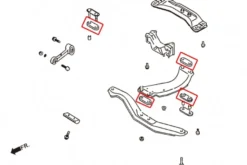 Subaru Impreza WRX/STI 02-11 / Legacy 95-14 / Forester 97-14 Bussning Växellådsbalk Hardrace
