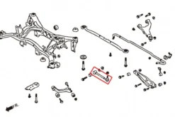 Subaru Impreza WRX/STI 07-11 / Legacy 09-14 / GT86 / BRZ / Forester 09+ Bakre Toe-stag Hardrace