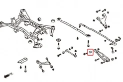 Subaru Impreza WRX/STI 07-11 / Legacy 09-14 / Forester 08+ / XV 12-17 Bakre Nedre Stag Bussning Hardrace