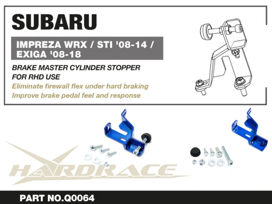 Subaru IMPREZA WRX/STI 08-14 (RHD) Bromscylinderstopp Hardrace