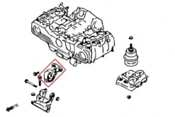 Subaru Legacy 09-14 BM/BR Främre Motorfäste AT Hardrace