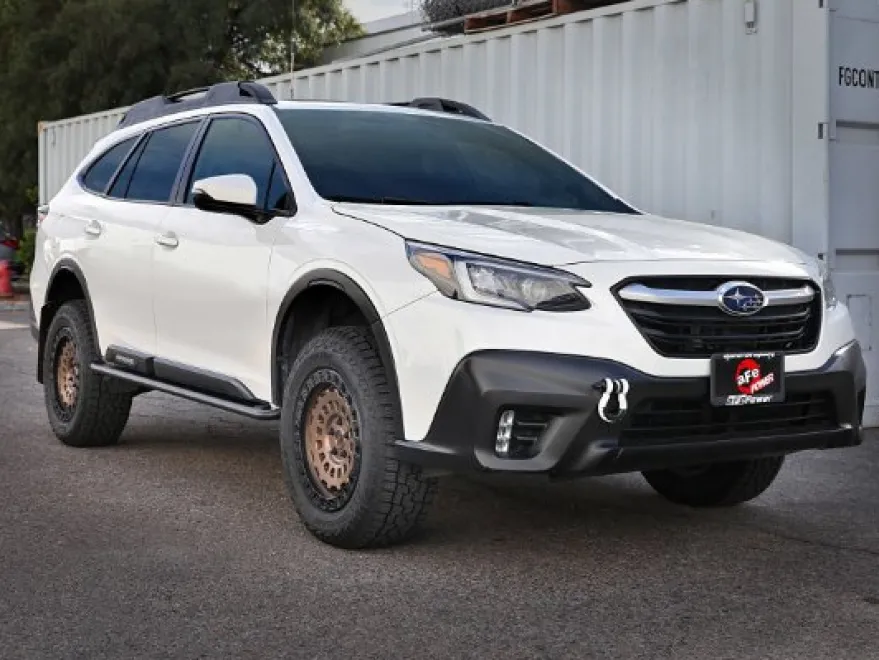 Subaru Outback 2020-2023 H4 2.4L (t) / H4 2.5L Terra Guard Trail Slider Steg - Svart aFe Power