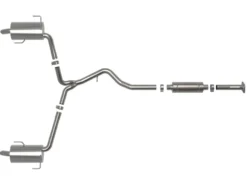Subaru Outback 2020-2024 H4-2.4L (t) Takeda 2-1/2 IN till 2-1/4 IN 304 Rostfritt Stål Cat-Back Sportavgassystem - Polerade Utblås aFe Power