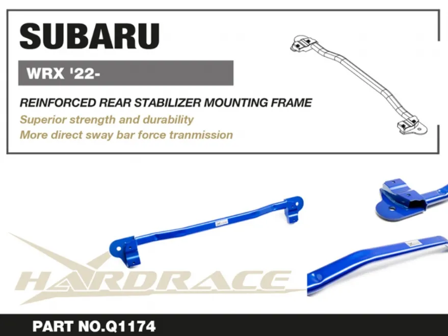 Subaru WRX 2020-2021 Förstärkt Bakre Kräningshämmarfäste Hardrace
