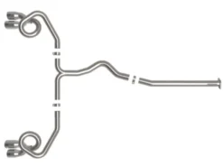 Subaru WRX 2022-2023 H4-2.4L Takeda 3in to 2-1/2in 304 SS Cat-Back Sportavgassystem aFe Power - Polerade Utblås