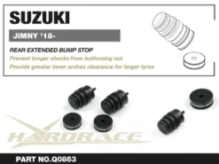 Suzuki JIMNY 18- Bakre Förlängda Bumpstops Hardrace
