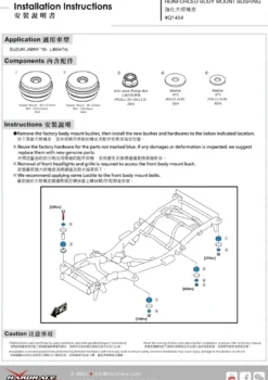 Suzuki Jimny 2018+ Body Mount Bussning Kit Hardrace