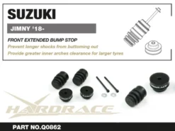 Suzuki JIMNY 18- Främre Förlängda Bumpstops Hardrace
