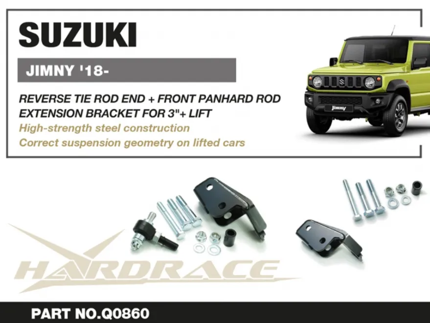 Suzuki JIMNY 18- Inverterad Styrände + Främre Panhardfäste Hardrace