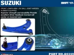 Suzuki Swift 17- Främre Nedre Länkarmar Inkl. Spindelled med Rollcenterjustering Hardrace