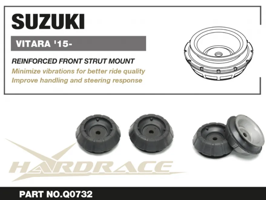 Suzuki Swift / SX4 S / Vitara + 2007-2021 Förstärkt Främre Fjäderbenstorn Hardrace