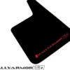 Svarta Universala UR Plus Stänkskydd Röd Logo (4-Pack) Rally Armor