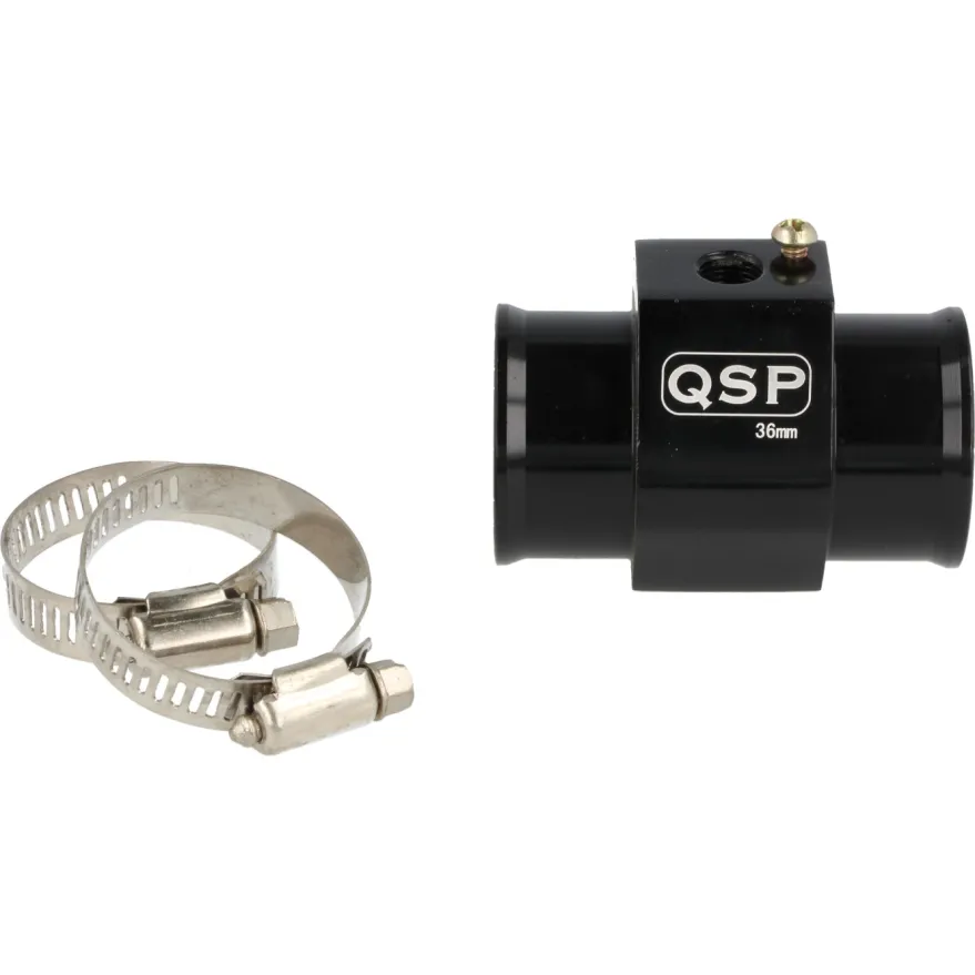 T-Adapter för Tempsensor Svart / Silver (M14x1.5 / 1/8'' NPT) QSP Products