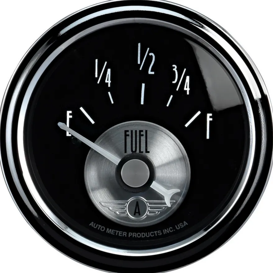 Tankmätare 52mm 0ΩE Till 90ΩF (Elektrisk) PRESTIGE BLACK DIAMOND