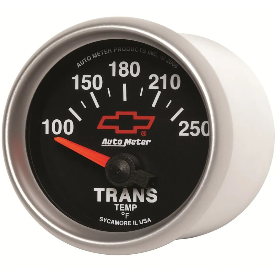 Tempmätare (Växellåda) 52mm 100-250ºF (Elektrisk) GM CHEVY Svart