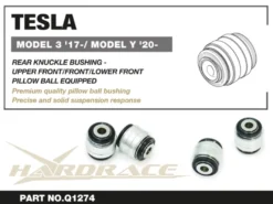Tesla MODEL 3 / Y 2017-2020 Bakre Spindelbussningar - Övre Främre/Främre/Nedre Främre Hardrace