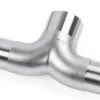 T-Förgrening Gjutet Rostfritt Stål T304 76mm Till 2x63.5mm (3 Till 2x2.5 Tum) APR