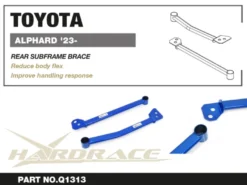 Toyota Alphard vellfire 2023+ Bakre Subframe Brace Hardrace