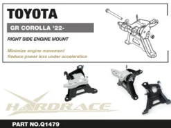 Toyota Corolla GR 2022+ Höger Sida Motorfäste Hardrace