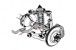 Toyota Fj cruiser 2006-2022 Främre Krängningshämmare Relocation Kit Hardrace