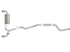 Toyota GR Supra (A90) 2021-2024 L4-2.0L (t) Takeda Cat-Back Sportavgassystem 2.5in-3in 304 SS - Polerade Utblås aFe Power