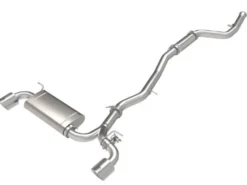Toyota GR Supra (A90) 2021-2024 L4-2.0L (t) Takeda Cat-Back Sportavgassystem 2.5in-3in 304 SS - Polerade Utblås aFe Power