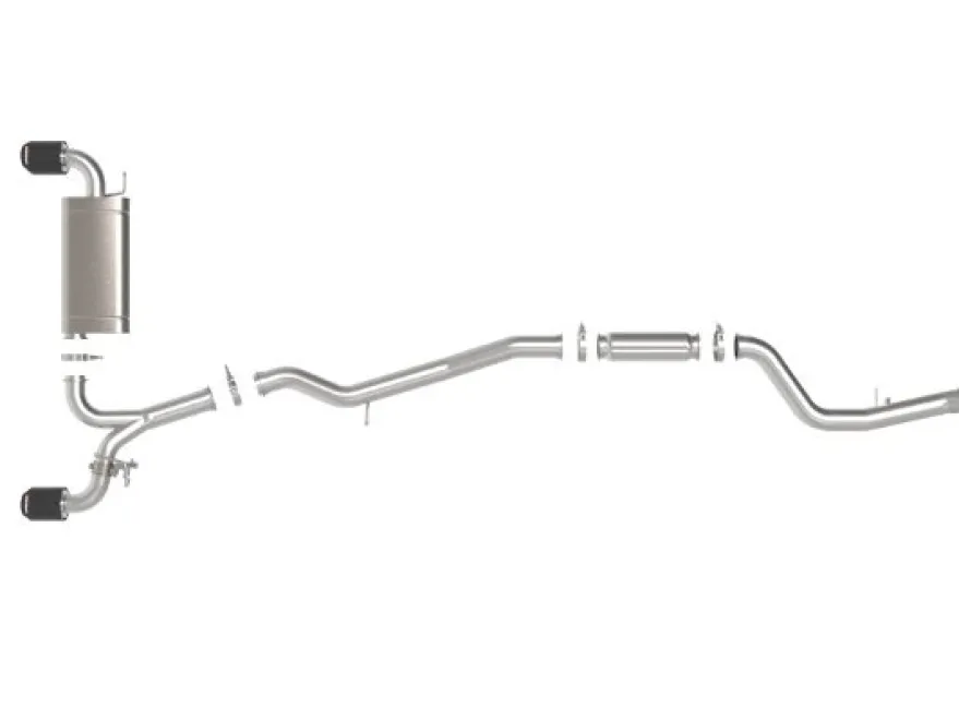 Toyota GR Supra (A90) 2021-2024 L4-2.0L (t) Takeda Cat-Back Sportavgassystem 2.5in-3in 304 SS aFe Power - Kolfiber Utblås