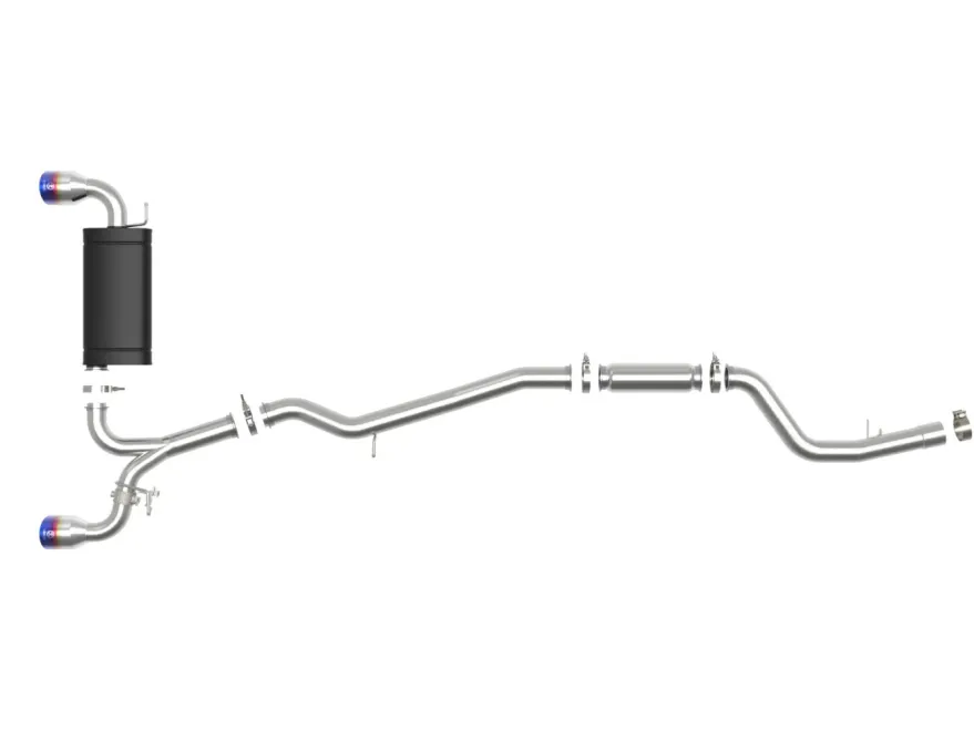 Toyota GR Supra 2020-2024 L6-3.0L Takeda 3in-2.5in 304 SS CB Sportavgassystem Blå Utblås - aFe Power