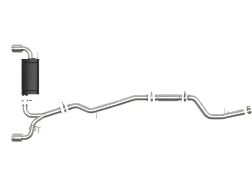 Toyota GR Supra 2020-2024 L6-3.0L Takeda 3in-2.5in 304 SS CB Sportavgassystem Polerade Utblås - aFe Power