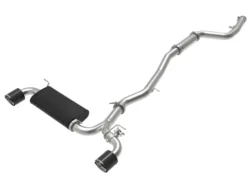 Toyota GR Supra 2020-2024 L6-3.0L Takeda 3in-2.5in 304 SS CB Sportavgassystem Kolfiber Utblås - aFe Power
