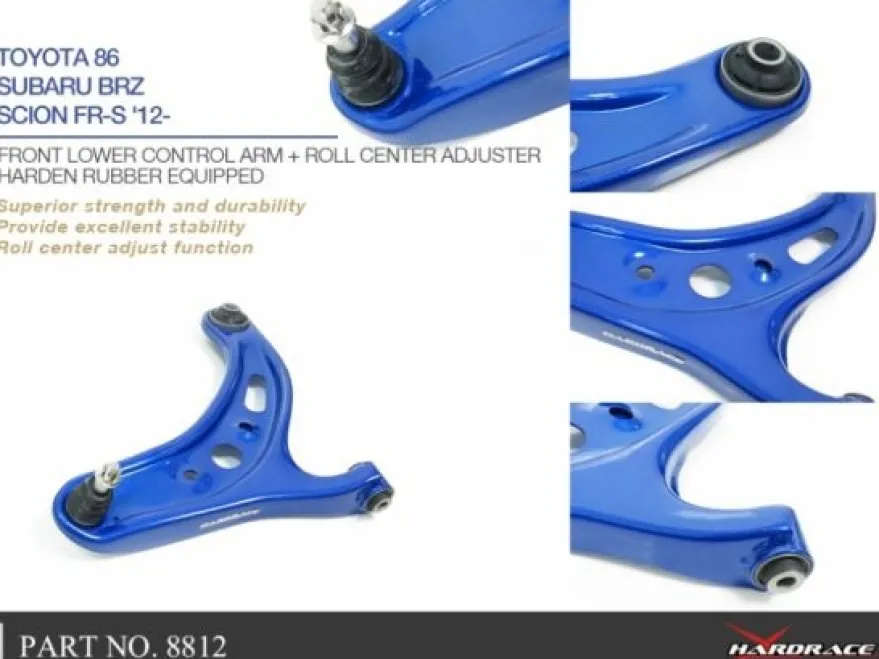 Toyota GT86 / BRZ Främre Nedre Länkarmar + Rollcenterjustering Hardrace