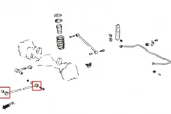 Toyota Land Cruiser 91-07 / LX450 95-98 Bakre Nedre Stag Bussning Hardrace
