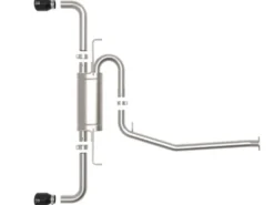 Toyota RAV4 2019-2024 L4-2.5L Cat-Back Sportavgassystem - Svarta Utblås aFe Power