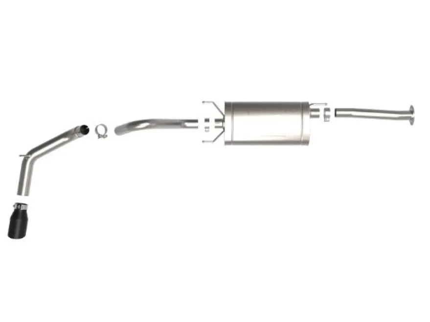 Toyota Tacoma 2016-2023 L4-2.7L/V6-3.5L Apollo GT Series 2.5in. - 3in. 409 SS Cat-Back Sportavgassystem - Svarta Utblås aFe Power