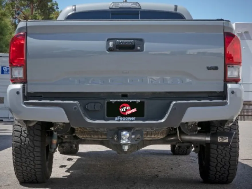 Toyota Tacoma 2016-2023 L4-2.7L/V6-3.5L Apollo GT Series 2.5in. - 3in. 409 SS Cat-Back Sportavgassystem - Svarta Utblås aFe Power