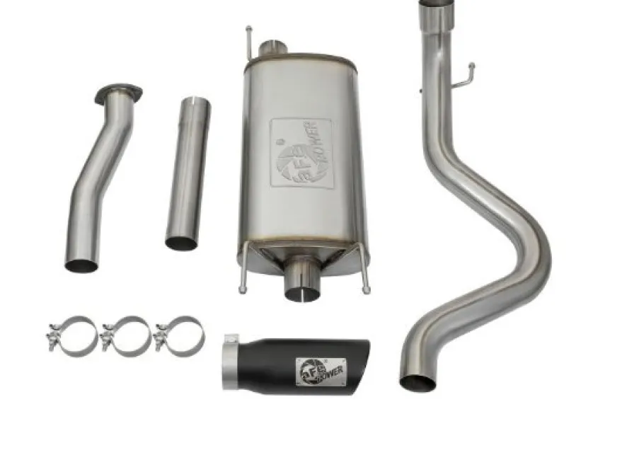 Toyota Tacoma 2016-2023 V6-3.5L MACHForce XP Cat-Back Sportavgassystem - Svarta Utblås aFe Power