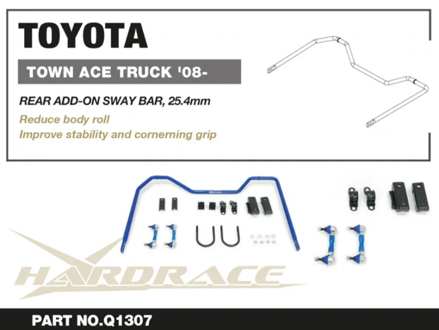 Toyota Townace liteace 2008+ Bakre Krängningshämmare Add-On Hardrace