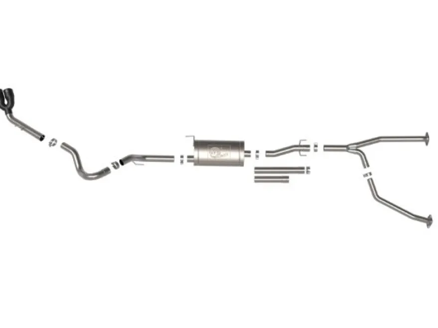 Toyota Tundra 2022-2024 V6-3.4L (tt) Vulcan Series 2.5in to 3in 304 SS Cat-Back Sportavgassystem - Svarta Utblås aFe Power