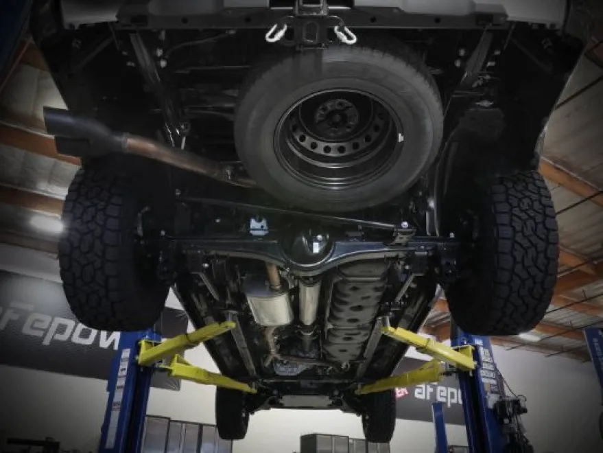 Toyota Tundra 2022-2024 V6-3.4L (tt) Vulcan Series 2.5in to 3in 304 SS Cat-Back Sportavgassystem - Svarta Utblås aFe Power