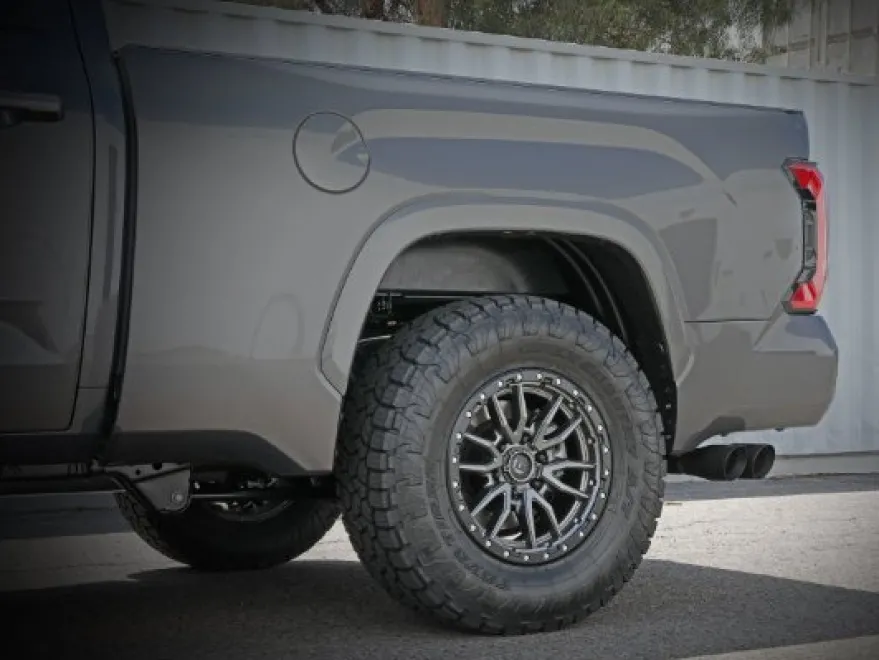 Toyota Tundra 2022-2024 V6-3.4L (tt) Vulcan Series 2.5in to 3in 304 SS Cat-Back Sportavgassystem - Svarta Utblås aFe Power